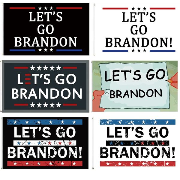 2024 Let's go Brandon Trump Election Flag 150x90cm Custom Outdoor Decore Banner