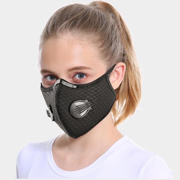 Actions américaines ! Masque de protection anti-poussière / à gaz en maille avec cache-poussière, masque de cyclisme, protection contre le smog, masque respiratoire réglable FY9060