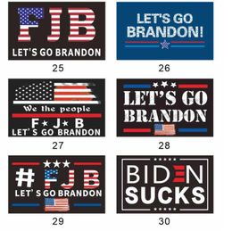 US Stock Dhl New LetS Go Brandon Trump Election Flag Double face Douvoirs présidentiels 150x90cm en gros