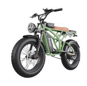 US Stock Freego Fat Tyre Electric Bike 20 '' 1400W Off-Road E Bike met 48V 22.5Ah Verwijderbare batterij 45 mijl Max Speed ​​Electric Motorbike Urban elektrische fiets