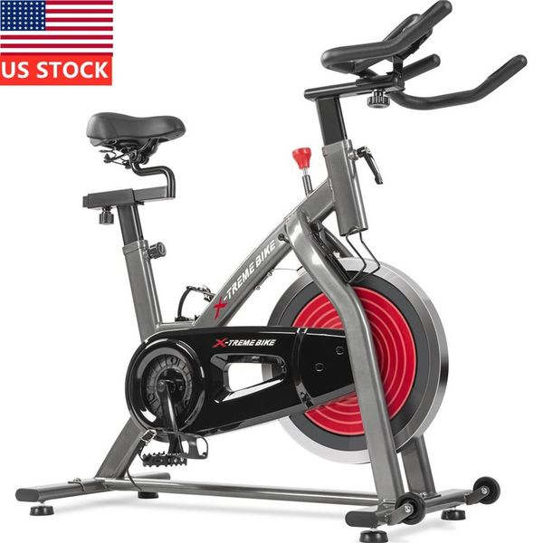 Stock de EE. UU. para ejercicio en interiores, bicicleta de ciclismo, Monitor LCD estacionario ajustable con Sensor de pulso para el hogar, cinturón de entrenamiento Cardio Drive2788
