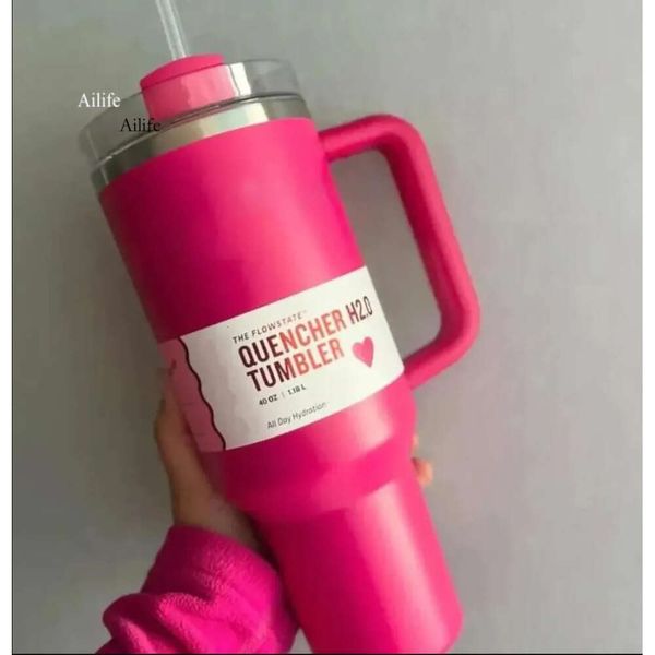 US Stock Limited Edition Cosmo Pink Flamingo 40oz Adventure en acier inoxydable H2.0 Tumblers tasses Tasses de Valentin de la Saint-Valentin Target Red I0430