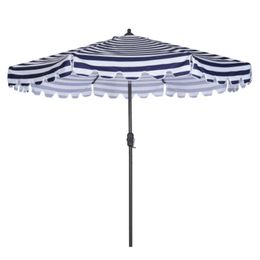 US Stock Stock Outdoor Patio Umbrella 9 pieds du rabat du marché du marché 8 côtes robustes avec bouton-poussoir inclinable et manivelle