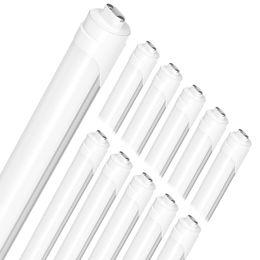 US STOCK T8 LED Tube Lumière Rotation R17DR Une Rangée 45W Blanc Froid Givré Couverture Boutique Garage Bureau Lumières