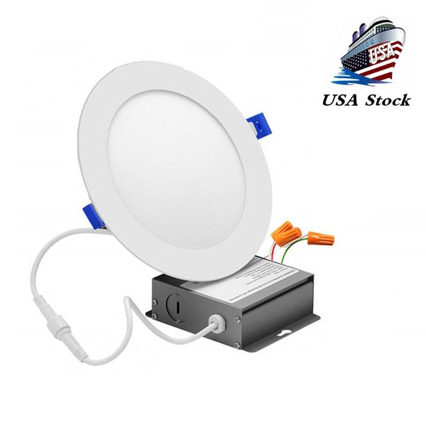 US Stock ultra-mince 15W panneau lumineux LED SMD2835 Downlight AC85-265V luminaire plafonnier blanc chaud 3000K