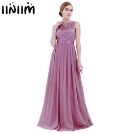 VS Stock Dames Dames Maxi Jurken Geborduurde Reflecterende Chiffon Lange Vestido de Festa Prom Toga Formele Partij 220418