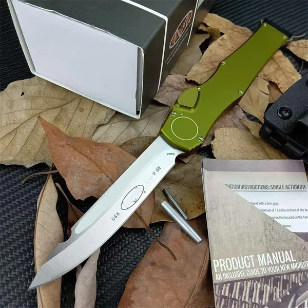 Couteau automatique de Style américain UT85, auto-défense tactique D2 lame manche en aluminium EDC couteaux de combat de Camping en plein air Exocet A07