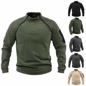 Us SWAT Mens Tactique En Plein Air Polaire Veste Chasse Vêtements Chaud Zipper Pull Homme Coupe-Vent Manteau Thermique Randonnée Pull Z8IS #