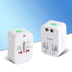 Adaptador de viaje Universal con enchufe US UK EU AU, convertidor de carga de energía CA multifuncional, enchufe adaptador inteligente internacional CE