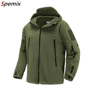 Chaqueta táctica de lana militar de EE. UU. Reino Unido para hombre Abrigo térmico cálido con capucha para exteriores Pro militar Softshell Hike prendas de vestir exteriores chaquetas del ejército 201114