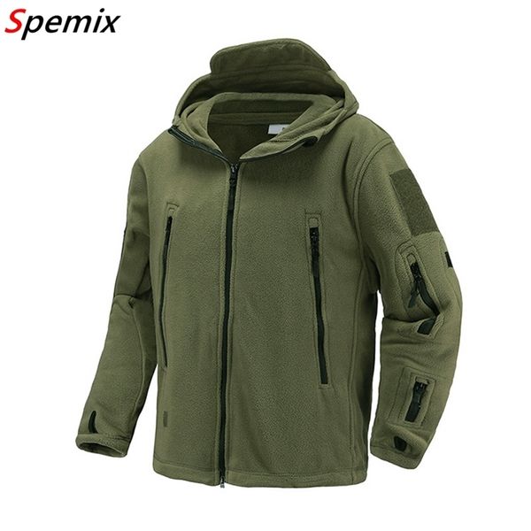 US UK Military Fleece Tactical Jacket Men Thermal Warm Hooded Coat Outdoors Pro Military Softshell Randonnée Survêtement Armée Vestes 201218