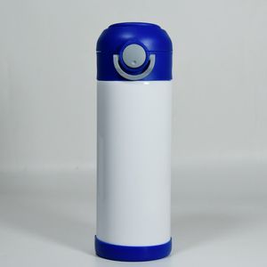 US Warehouse 12oz Sublimación Tumblers Bottle de agua para niños Sippy Sippy con frasco de acero inoxidable para niños