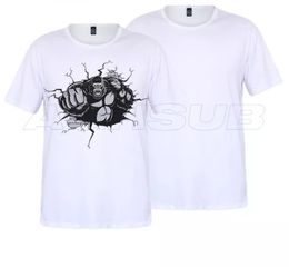 Amerikaanse magazijn sublimatie blanco witte t-shirts huiskleding polyester katoenen warmteoverdracht priting diy custom b5