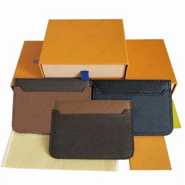 US Warehouse Women Package de tarjetas de crédito Purso Men Soporte de tarjetas de negocios PU Card de cuero Men Modetas de bolsas Monedas ID279C