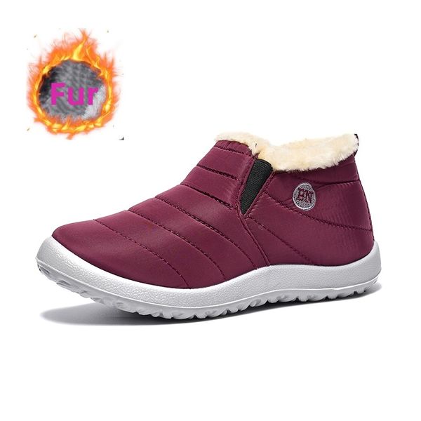 US5-US11 Winter Winter's Women's Snow and Unisex Size Diseñador de diseño al aire libre Mujeres Mujer Mujer zapato de invierno Hombre impermeable Botas de trabajo de calzado 7688 187 S