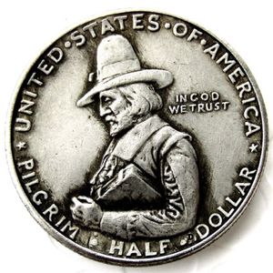 USA 1920 Pilgrim Half Dollar Craft Herdenkingsmunt Verzilverd Copy Coin Factory mooi huis Accessoires234x