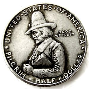 USA 1920 Pilgrim Half Dollar Craft Herdenkingsmunt Verzilverd Copy Coin Factory mooi thuis Accessories2495