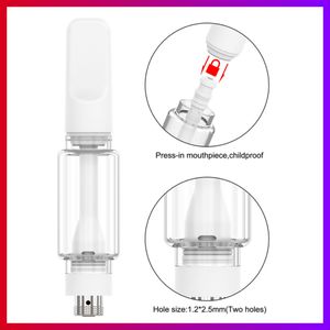 EE. UU. A16 Carros de cerámica completos Bombilla Pyrex Cartucho de vidrio grueso 2,0 ml Vape Atomizador de aceite 10,5 mm de diámetro para 510 baterías 2,0 ml Vaporizador de aceite vacío D8 D9 Sigaretta EU Envío rápido