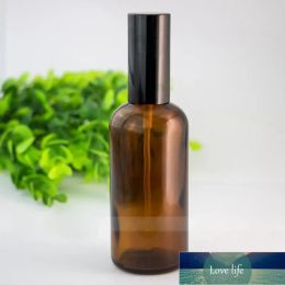 USA Amber Glas Parfumflesjes 100 ml Lege Verstuiver Make Spray Fles 100 ml Met Zwart Zilver Goud Cap 280 Stks/doos Gratis DHL