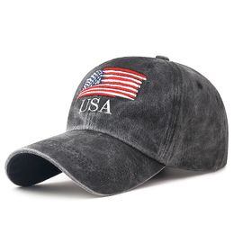 USA Baseball Caps Party Trump Chapeaux broderie adulte USA Élection présidentielle US Flags Sport Hat