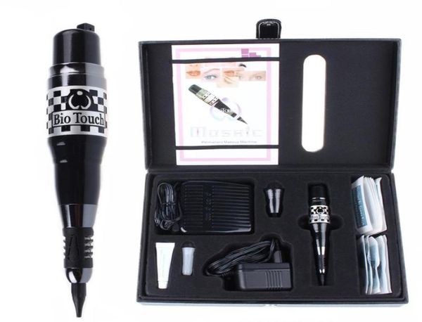 USA Biotouch Mosaic Tattoo Kits Permanent Makeup Machine Rotary Machine Pen Beauté Équipement de beauté For Eyebrow Eyeliner Cosmetics Make Up2976319