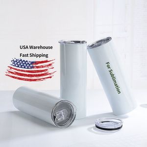 VS CA Warehouse 20oz blanco mugs Tumbler Heat Press Sublimation Printing 25 Case for Wholesale 4.23