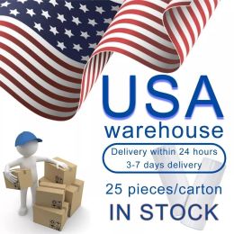 USA CA Warehouse 25pc/cartón recto 20 oz sublimación tumbles tazas de acero inoxidable en blanco DIY Café de automóvil con aislamiento de aspiración cónica lista para enviar un nuevo 819
