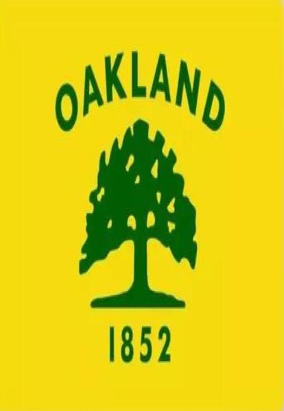 EE. UU. California Oakland City Flag 3ft x 5 pies Panner de poliéster Vuelo 150 90cm Flagal personalizado al aire libre6949425