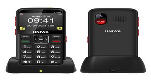 EE. UU. Europ 4G 3G Mini teléfonos celulares Bluetooth Marcador MP3 MP4 Cámara FM SOS Antorcha 1800 mAh Base de carga de voz grande Teléfono celular para personas mayores Dual 2467099