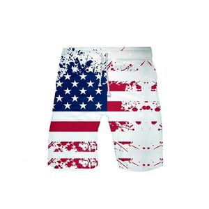 USA Flag American Stars and Stripe Board Shorts Trunk Summer Rapide Dry Beach Swiming Men Casual Short Pant Vêtements 240409