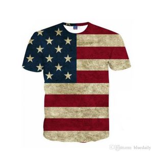 Drapeau américain T-shirt hommes/femmes Sexy 3d T-shirt imprimé rayé drapeau américain hommes T-shirt été hauts t-shirts Plus 3XL 4XL chemise