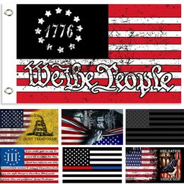 Les drapeaux américains ne marchent pas sur moi drapeau 2nd Second Amendment Banner America We the People Flags 90 * 150cm