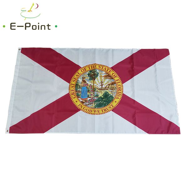 USA Florida State Flag 3 * 5ft (90cm * 150cm) Polyester drapeau Bannière décoration volant maison jardin drapeau Cadeaux de fête