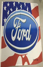 USA Ford Flags 3x5ft 100 Polyestercanvas Head with Metal Grommet1473309