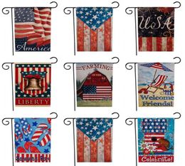 USA Tuinvlag Liberty Welkom Vrienden Langwerpig Dubbelzijdig Nationale Vlag Eagle Star Printing Zomerplezier Naaidoek Verticaal Ban9411796