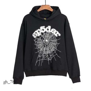 USA Hoody Herfst Winter Mannen Bladerdeeg Print Capuchon Skateboard Sp5der Hoodie 24ss 555 473