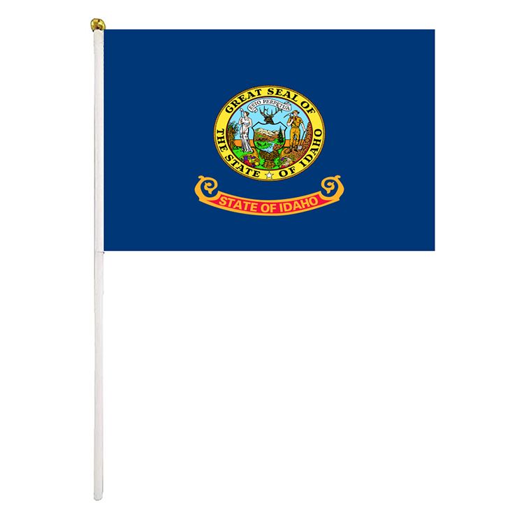 USA Idaho Flag à main 14x21 cm Polyester mini