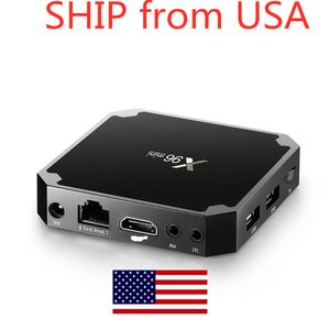 Schip vanuit de VS X96 Mini TV Box 4K H.265 2,4 GHz Wifi Amlogic S905W 2GB RAM 16GB ROM Android 7.1 OS