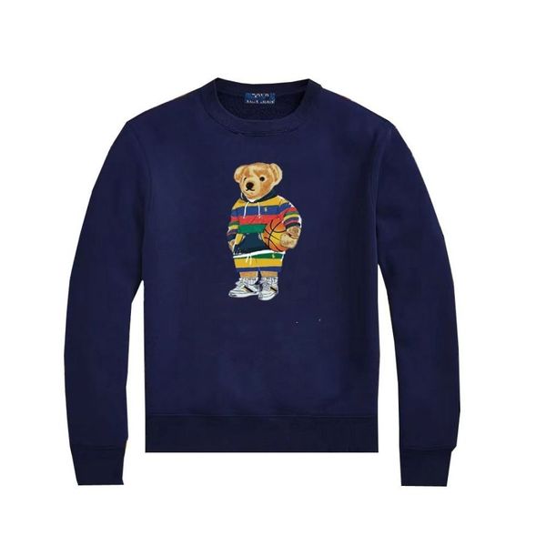 USA Felpe con cappuccio da uomo pullover cartoon bear sportswear polo firmate maglione da uomo pullover stampa orso cotone manica lunga nuovo casual cotone a contrasto di colore grande s-2XL