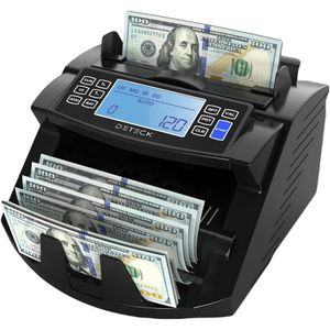 USA Money Counter Machine avec grand affichage, nombre de valeur, détection de contrefaçon UV / mg / IR et modes de lot - Count 1300 Bills rapidement et avec précision
