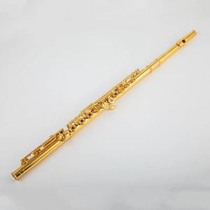 USA Powell PS705 flûte professionnelle Cupronickel ouverture clé C flûte 17 trous instruments de musique plaqués or 18 carats avec étui 00