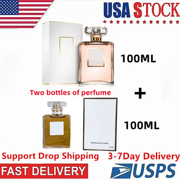 Expédition aux États-Unis 3-8 jours ouvrables pour les parfums pour femmes Parfums pour hommes Eau de toilette longue durée Parfum combiné