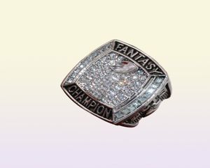 VS Maat 8 tot 14 fabrieksgroep Prijs 2019 Silver Fantasy Football Ship Ring met houten display box voor fans 3240025