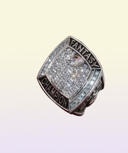 USA Taille 8 à 14 Factory Wholesale Prix 2019 Silver Fantasy Football Ship Ring avec boîte d'affichage en bois pour les fans 8535333