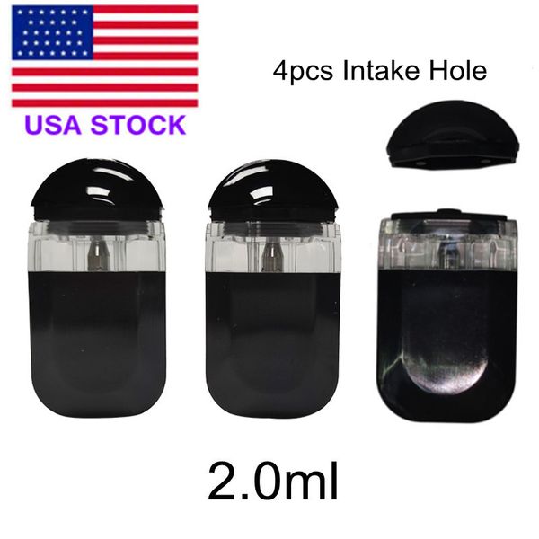 USA Stock 2 ml Pen jetable Vape 280mAh Batterie rechargeable Huile épaisse Taille portable Kits Stater Adke 4x1,6 mm Vaporisateur de logo personnalisé vide