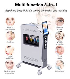 VS voorraad 8 in 1 h2o2 hydro microdermabrasie instrument hydra zuurstof dermabrasie machine voor gezichtsbehandeling