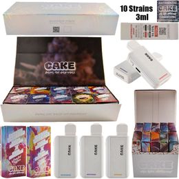 USA STOCK Cake 100 unids/lote 3000 mg 3 ml 3 gramos paquete de embalaje vacío desechable cajas de embalaje accesorios envío rápido