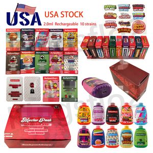 USA Stock E-Ciga BackpackBoyz 1G / 2G Disposable Appareil jetable Pen rechargeable PEN POUR VIDE avec des emballages tous inclus