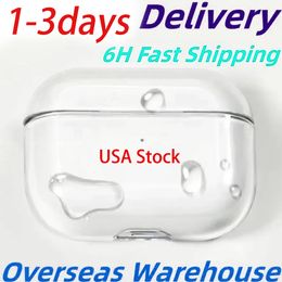 Voor AirPods Pro 2 Air Pods 3 Max oortelefoons Airpod Bluetooth oortelefoonaccessoires Solid Color Silicone Cute Apple Wireless Charging Shockproof Case