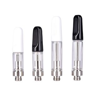 USA Stock White Tip TH210 Atomiseur 0,8 ml Jetable 510 Réservoir Bobine en céramique pour cartouche d'huile épaisse Chariots en verre adaptés à la batterie M6T th205 M3